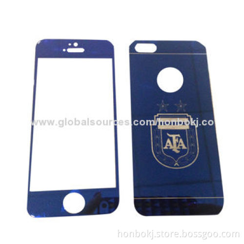 electroplated tempered glass screen protector, models for iPhone 5S